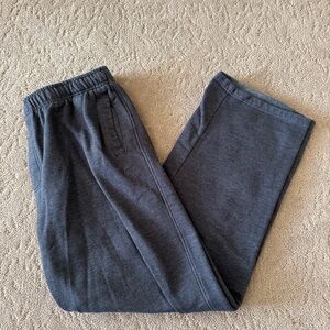 Champion Gray Sweatpants Relaxed Fit Elastic Waistband